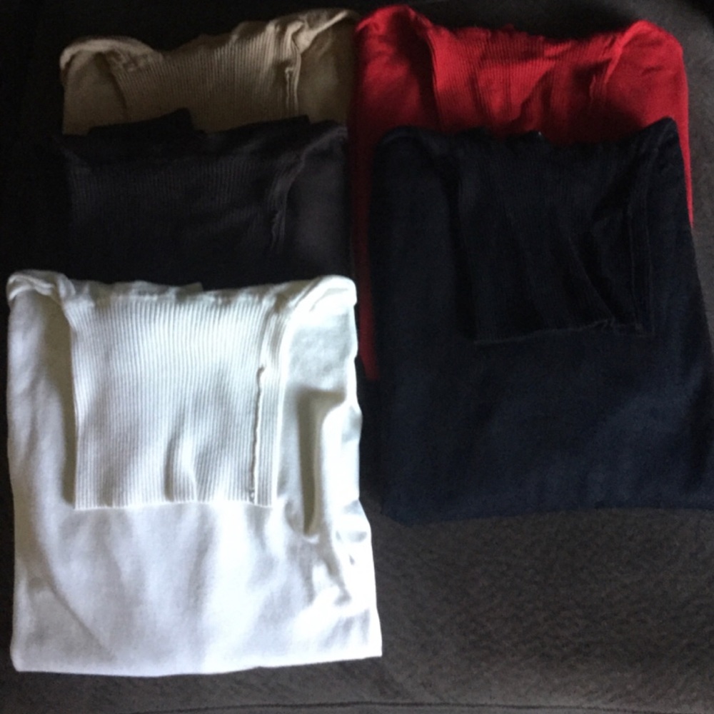 5 Chicos turtlenecks lot of 5